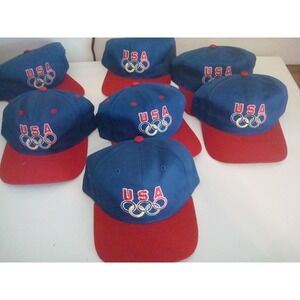 7PC LOT OLYMPIC SNAPBACK OLYMPICS  ATLANTA 90S NEW HAT CAP DEADSTOCK VINTAGE T8